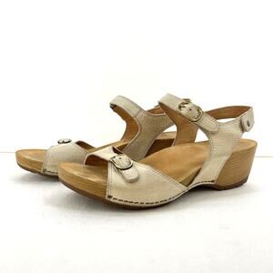 Dansko Tricia Leather Sandals EU 40 US 9.5 Cushioned Arch Support Comfort